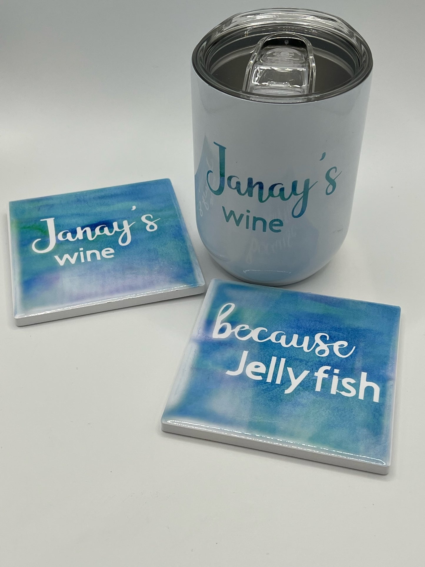 Custom wine Tumbler with coasters