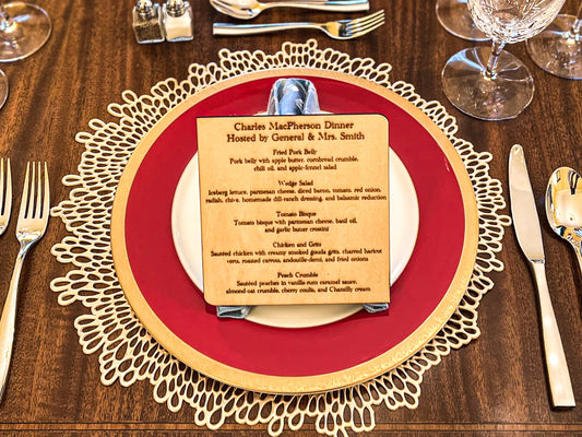 Wooden Menu/Cards (set of 10)